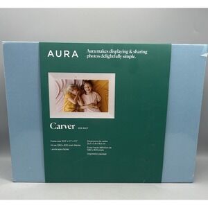 Aura Carver WiFi Digital Picture Frame Sea Salt